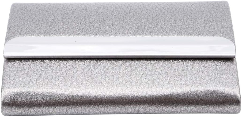 Amazon Maruikao 名刺入れ 名刺ケース メンズ レディース ステンレス レザー 折れないケース ビジネス シンプル 高級感 薄い 名刺入れ