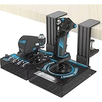 2 Set Desk Mount for Flight Sim Game Joystick, Throttle, Hotas