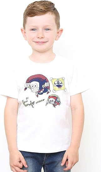 Amazon グラニフ Graniph コラボレーションキッズｔシャツ 忍法ムササビ 藤子不二雄a ホワイト 1 Tシャツ カットソー 通販