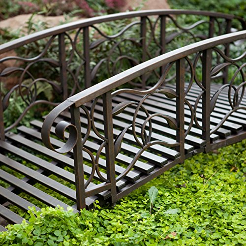 6-ft. Metal Garden Bridge Willow Creek Lawn Furniture