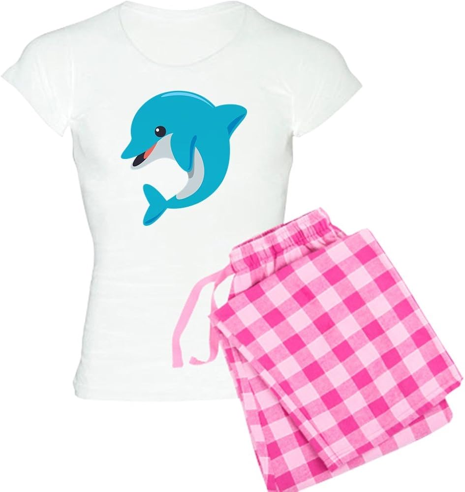 CafePress Dolphin Pajamas Womens Novelty Cotton Pajama Set