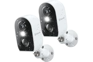 GALAYOU 2K Outdoor Camera Wireless - Battery Powered Security Camera AI Motion Detection Siren Alarm, Home Cameras with Color Night Vision, 2-Way Talk, Waterproof, Cloud/SD Storage 2PACK 2.4Ghz WiFi