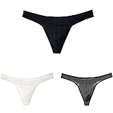 SOOMOOD Men's Cotton Thong Sports T-back Sexy Classic 3 Pack
