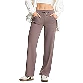 Yogipace Women's Petite/Regular/Tall Straight Leg Relaxed Fit Yoga Pants, Lightweight Lounge Sweatpants