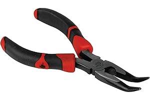 Performance Tool W30732 6 Inch Curved Long Nose Pliers