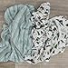 GRACED SOFT LUXURIES Muslin Swaddle Blankets | Breathable, Luxury, Soft & Decorative Baby Swaddle Blanket | Woodland Forest, 2-Pack - 47