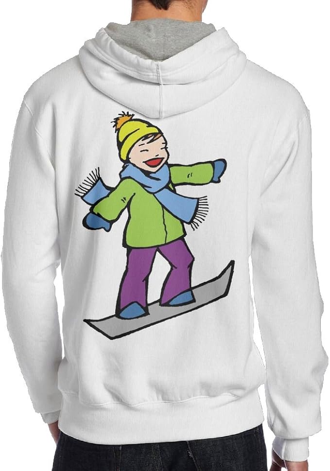 COCO12F Men Skiing Boy Sweatshirts Long Sleeve Fleece