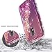 NageBee Moto G4 Play/Moto G Play Case w/[Tempered Glass Screen Protector], Glitter Liquid Quicksand Waterfall Flowing Sparkle Shiny Diamond Girls Cute Case for Moto G Play 4th Gen -Pink/Purple