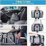 HowseHold Expandable Cat Carrier Soft Sided with Fleece Bed view 8