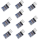 Anmbest 10 Pack 3 Pins AMS1117-3.3 DC 4.75V-12V to 3.3V Voltage Regulator Step Down Power Supply Buck Module 800mA