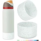 yoelike 2PCS Glitter Silicone Boot for Owala Water Bottle, Anti-Slip Protective Sleeve for FreeSip/Twist/Flip, Bottom Bumper Cover for Watter Bottle Accessories