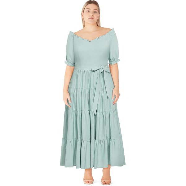 Amazon.com: Jessica London Women's Plus Size Stretch Lace Maxi Dress