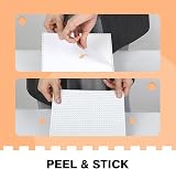 Lekebaby White Peel and Stick Baseplates 4 Pack 25.5 x 25.5 cm Compatible view 3