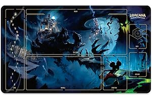 FROGIGO Lorcana TCG Playmat Magic Dreamland 24" x 14" Non-Slip with Mat Bag & Stitched Edge with Play Zone - MKY1B