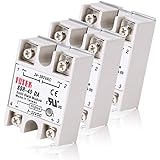 MYSWEETY 3PCS SSR-40DA Solid State Relay Single Phase Semi-Conductor Relay Input 3-32V DC Output 24-380V AC