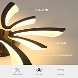 Comely LED Ceiling Lamp 50W 5625LM 72cm Warm White 3000K Black view 5