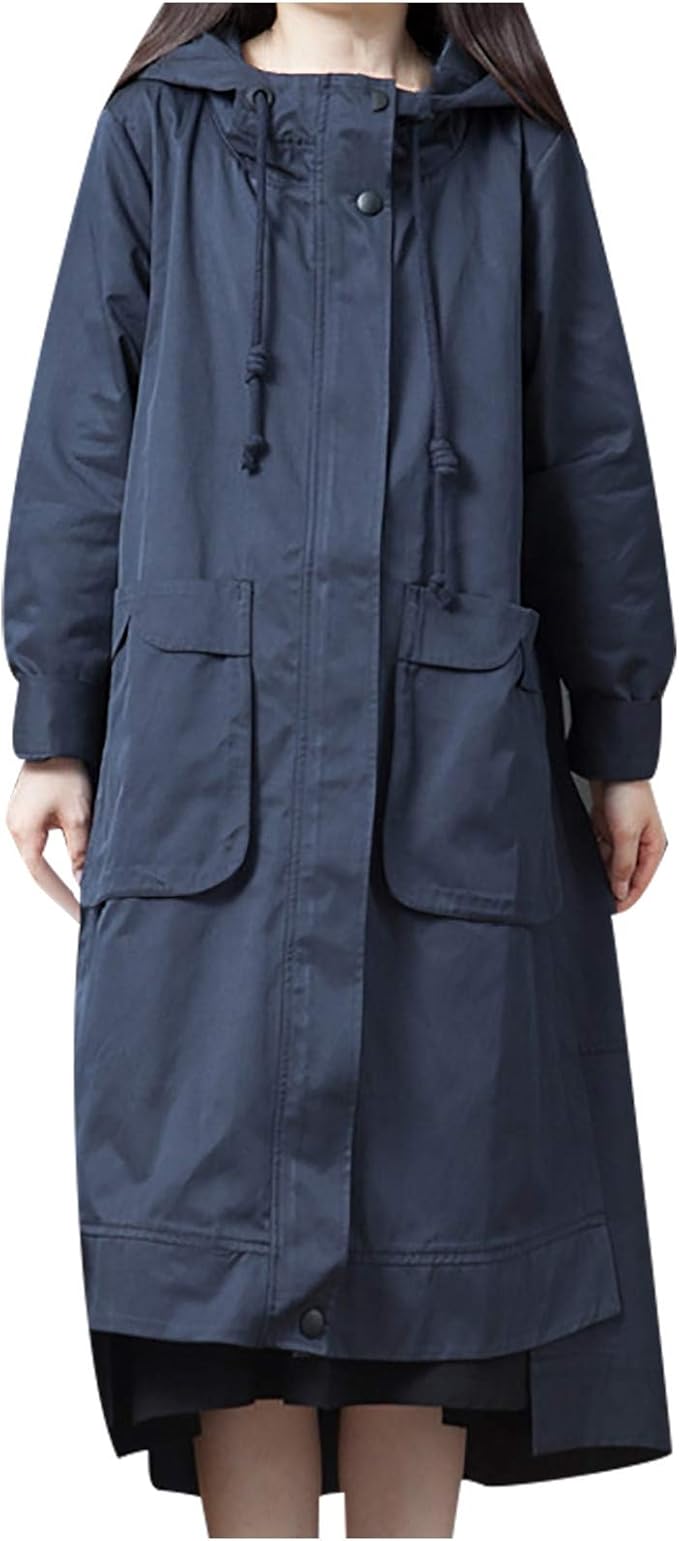 hooded skirt coat