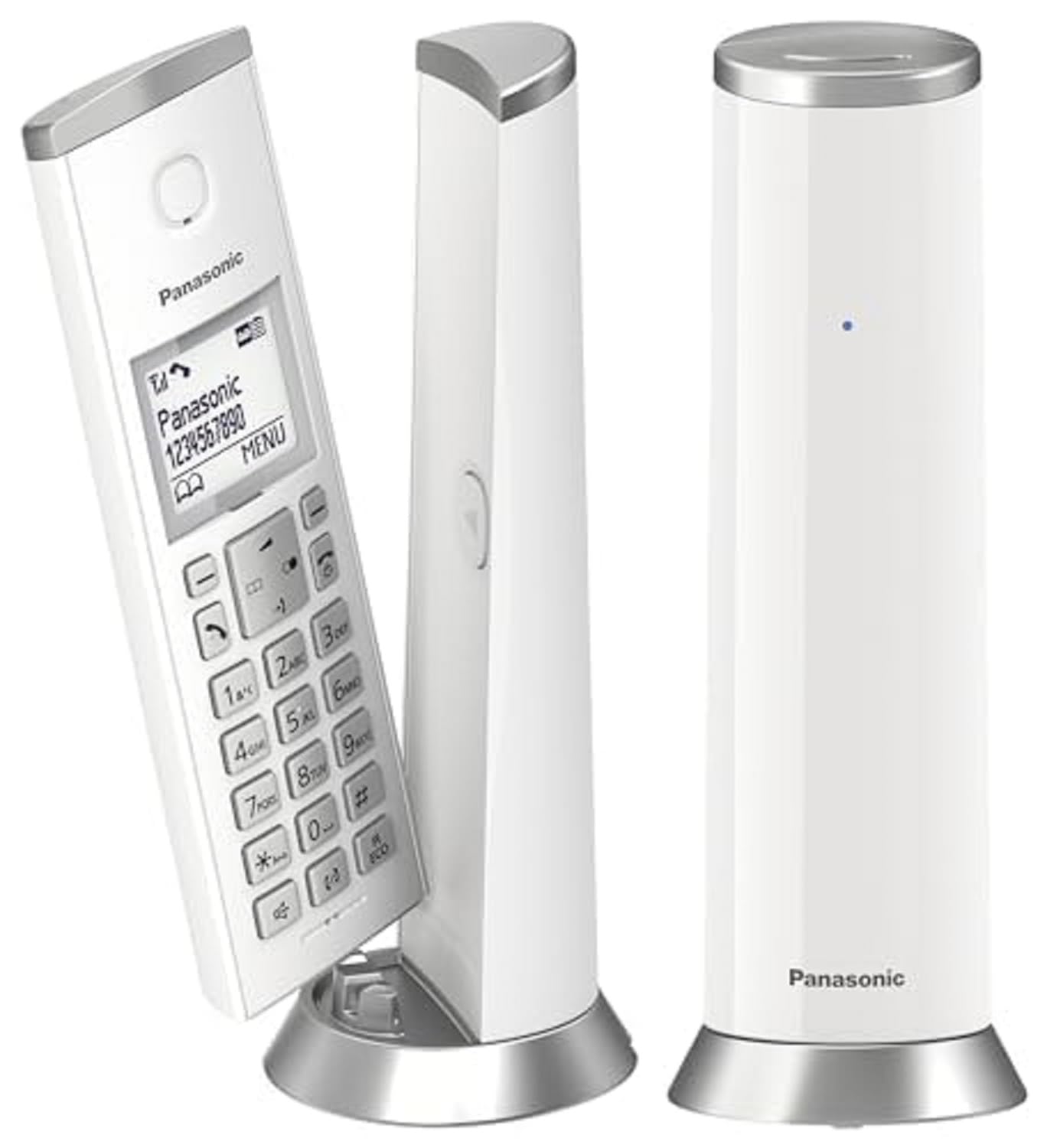 Panasonic KX-TGK222 Designer Cordless Phone, with answerphone, call blocker and do not disturb mode - White — image 1