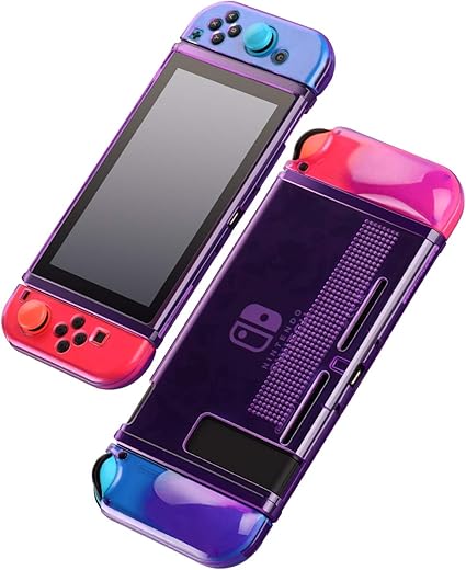 Amazon Nintendo Switch カバー Switch 分体式 透明 カバー保護カバー 任天堂スイッチ カバー 対応 アクセサリ Medium 紫の ote パソコン 周辺機器 通販