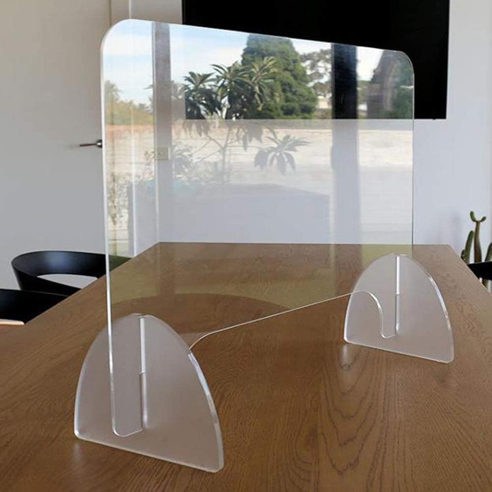 XXGJK Sneeze Guard Shield Clear Protection Safety Counter Top Perfection Reception Counter Office Nail Salon Room Table Cashier: Sports & Outdoors