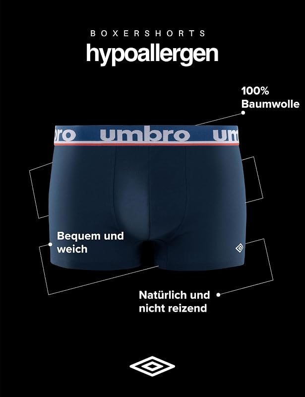 Boxershorts Herren 100% Baumwolle, 5er-Pack, Schwarz CLA5 (L)