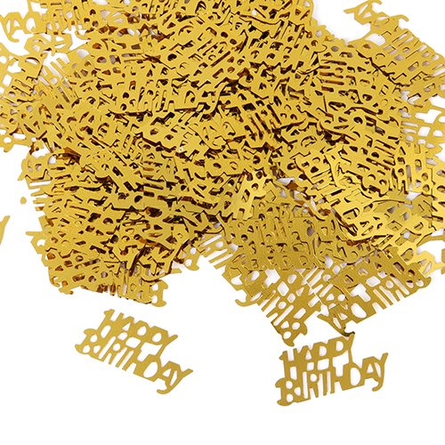 Birthday Confetti - 14g (Happy Birthday, Gold)