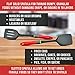 Latest 2-pc Kitchen Spatula Set - Multipurpose Solid And Slotted Spatulas -Nylon Utensils That Never Scratch Nonstick, Enamel, Teflon, Glass Pots And Pans