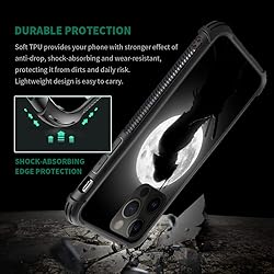 TnXee Compatible with iPhone 14 Case,Moon Samurai