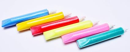 ascension Ceramic Creativity Diwali Floor Rangoli Art Powder - 6 Tubes