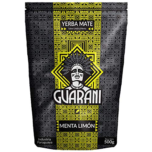 Mate Tee Guarani Menta-Limon Mate Tee Elaborada Yerba Mate aus Paraguay groÃes Paket (500g)