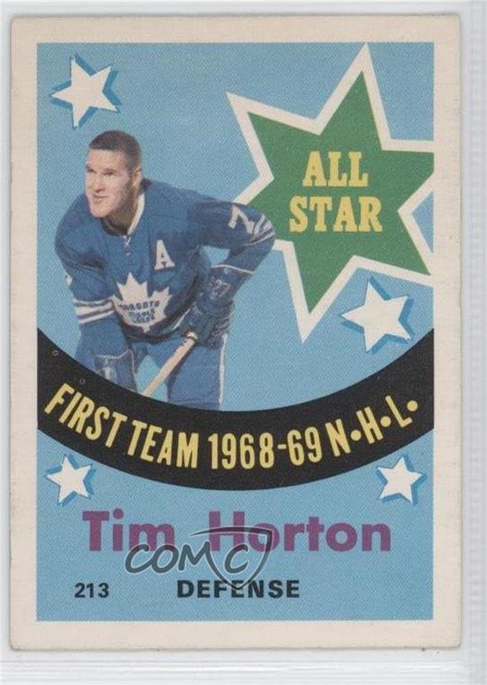 Tim Horton (Hockey Card) 196970 OPeeChee [Base] 213 Collectibles & Fine Art