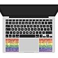 Synerlogic (100 Sets) Mac OS + Word/Excel (for Mac) Shortcuts, No-Residue Laminated Vinyl Stickers - for MacBook Air/Pro/iMac/Mac/Mini (Rainbow/100)