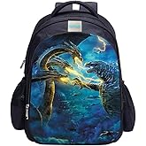 MATMO Monster Dragon Backpack Student Backpacks for Boys School Bag Kids Bookbag (Monster Dragon Backpack 13)