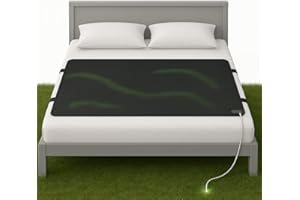 Grounding Mat for Bed King, Queen, Full Size, for Sleeping Improvement, Muscle Relaxation, Earthing Pad for Feet, Mats for De