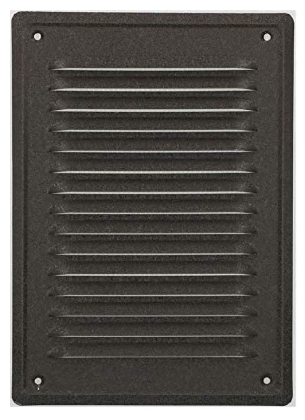 KOTARBAU Ventilation Grille 230 x 165 mm, Zinc, Lacquered, Industrial, Charcoal, Fireplace & Front Facades