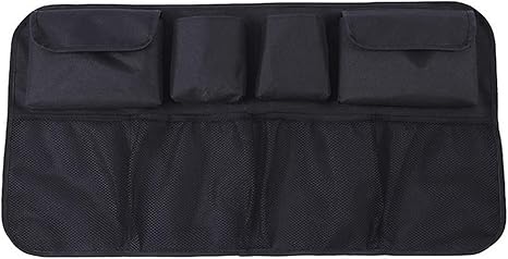 Amazon Co Jp Cchao 車のトランクハンドバッグオーガナイザーネットポケットハンドバッグホルダー高容量マルチユースオックスフォード自動車 シートバックオーガナイザーオートバックス Color Name Black Upgrade ホーム キッチン