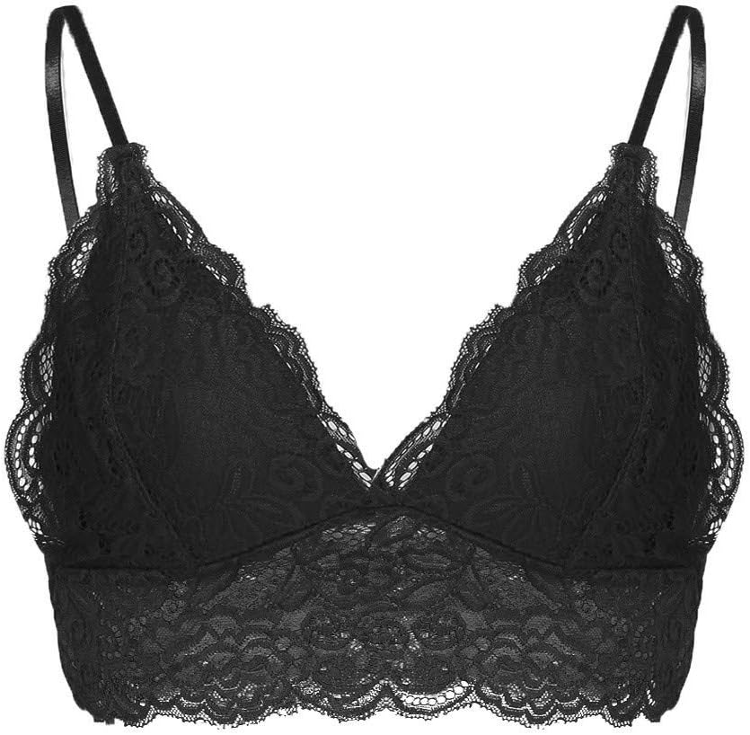 Auifor Women Lingerie Vest Bra Fashion V-Neck Wireless Bra Oversize Underwear Sleepwear