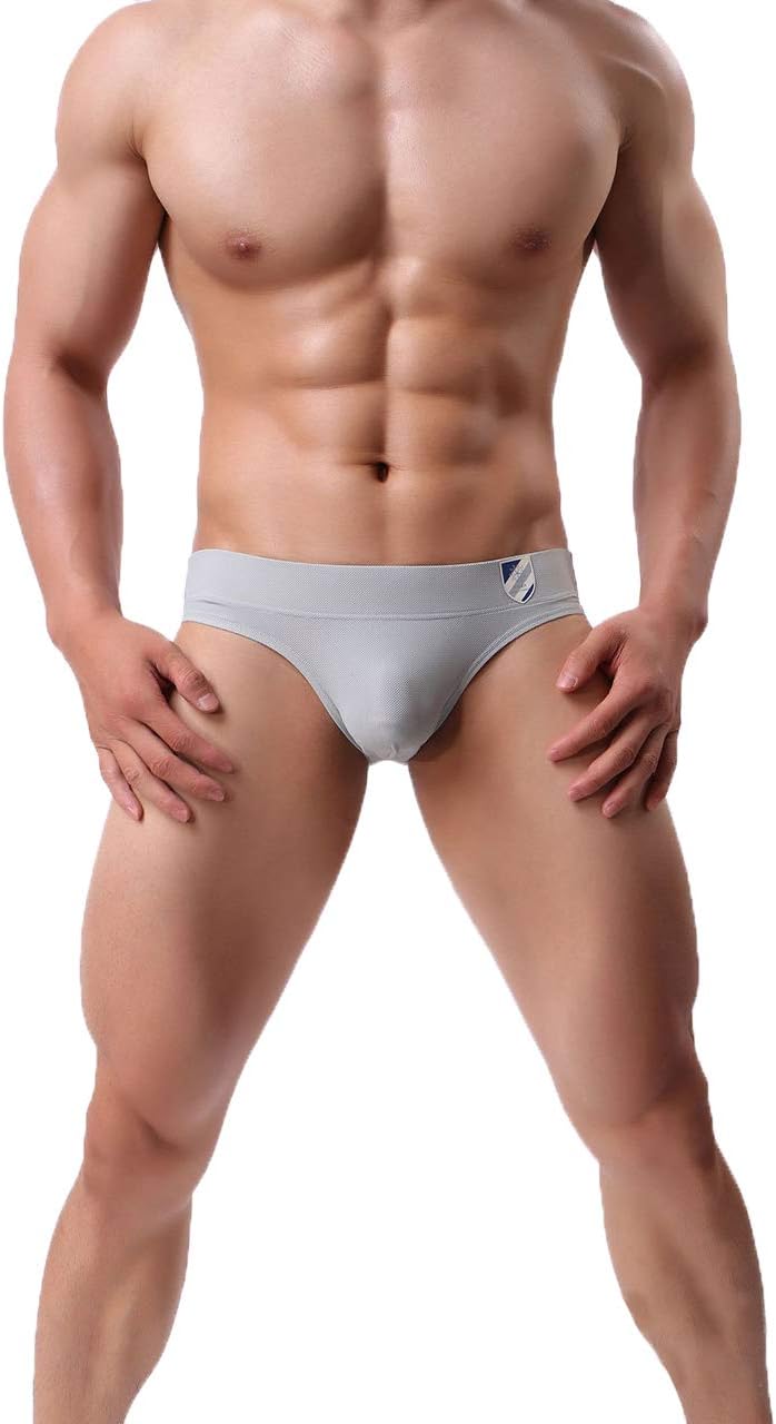 JQJPJOSIE Men's Stretch Low-Rise Briefs Men's Breathable Underpants 6 Colors 4 Size Optional S/M/L/XL