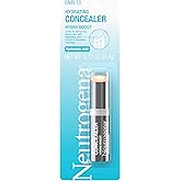 Neutrogena Hydro Boost Hydrating Concealer Stick, Oil-Free, Lightweight Cover-Up Makeup with Hyaluronic Acid Refreshes Dry Skin & Provides Buildable Coverage, 10 Fair, 0.12 Oz