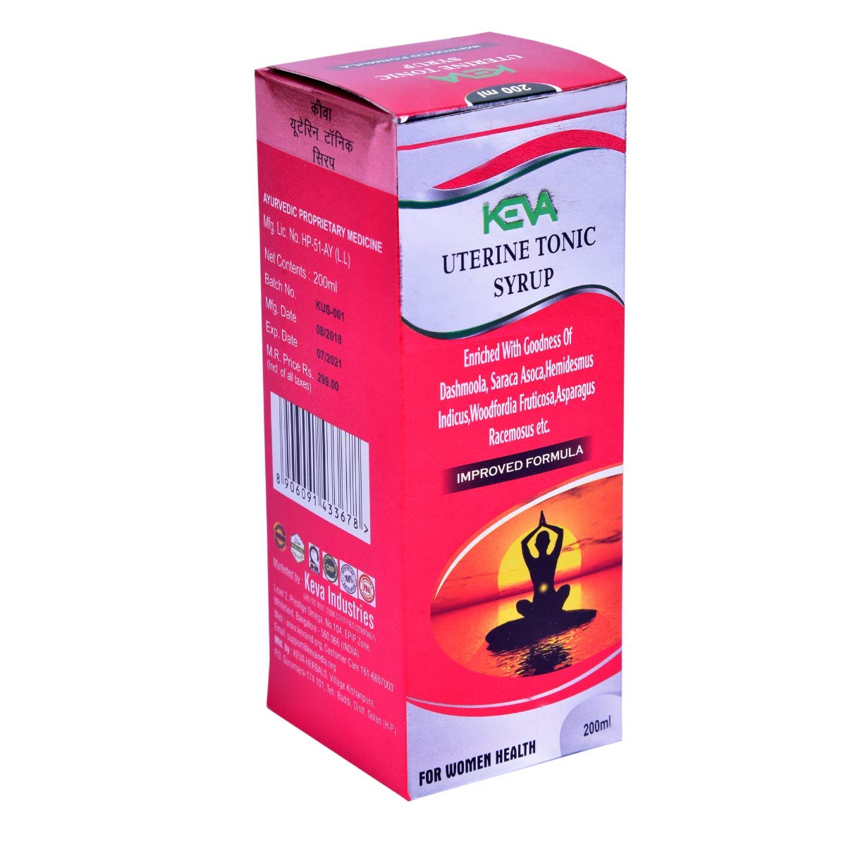 Buy KEVA Herbal Uterine Ayurvedic Proprietary Medicine Tonic/Syrup for