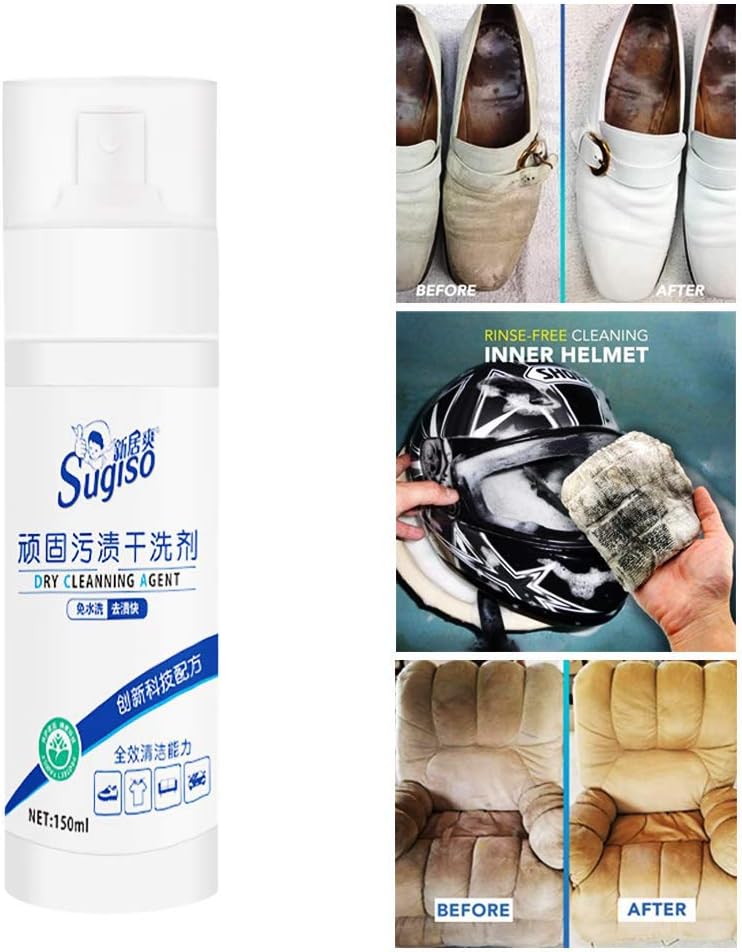 Waterless Clothing Cleansing Foam Rinse Free Cleansing Spray Wash Free Agent Liquid Dry Cleaner Down Jacket Dry Cleaning Spray Household All Purpose Stain Remover Spray For Cleaning Helmet Clothes Amazon Co Uk Grocery