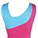 TFJH One-piece Sparkle Dancing Gymnastics Biketard for Little Girl LightBlue 140