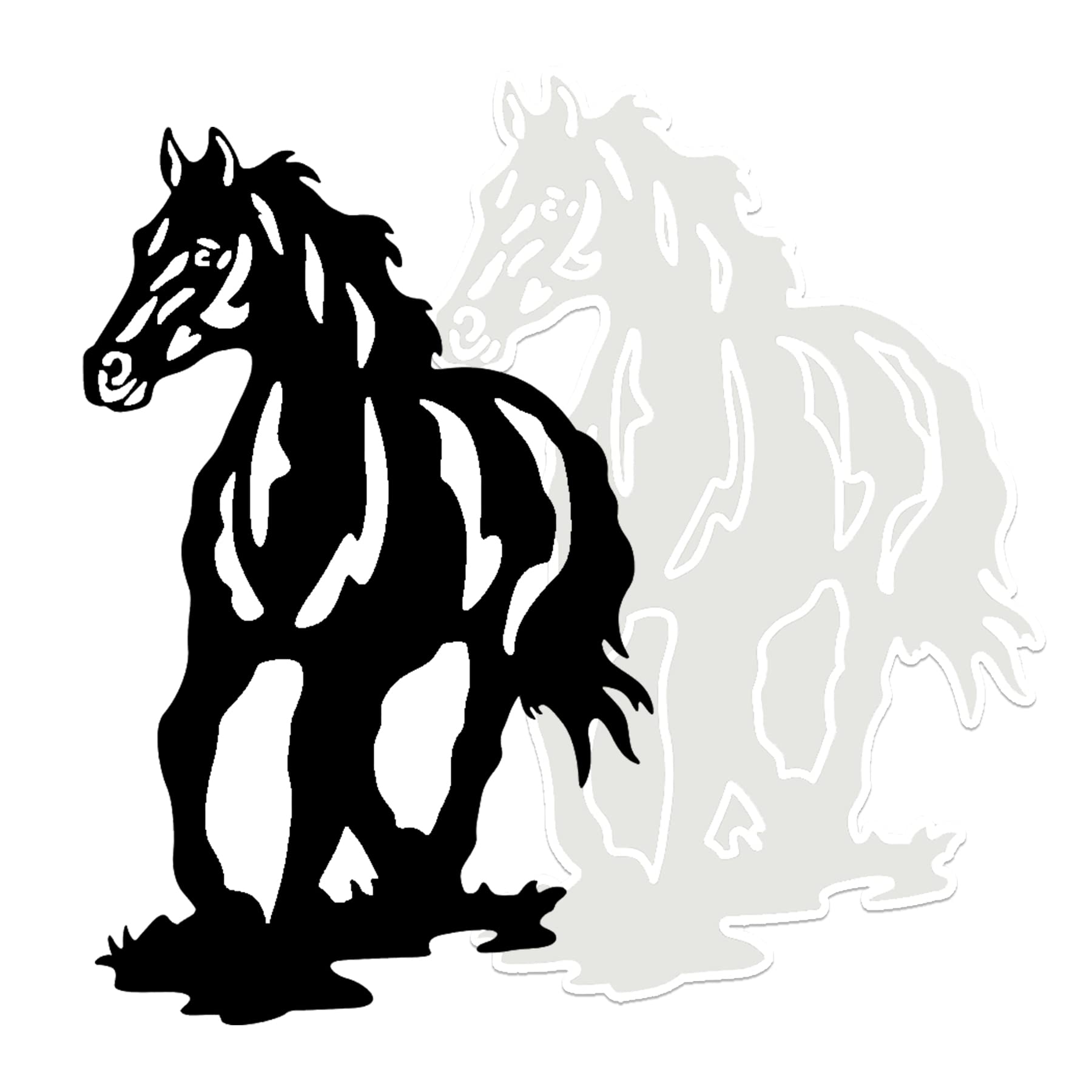 Horse Resin Silicone Mold, Run to The Left Horse Epoxy Casting Mold for Wall Hanging Decoration, Horse Shape Door Home Office Wall Pendant, DIY Handmade Art Gift