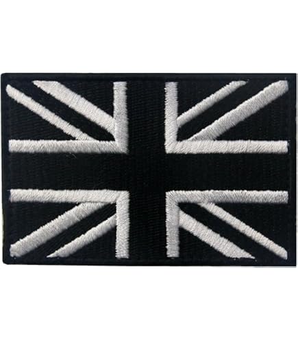 Patch Brodé Tactique Union Jack Multicam - Velcro, 8.2x5 Cm, Pour Airsoft, Militaire, Cosplay