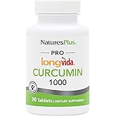NaturesPlus PRO Longvida Curcumin 1000 mg - 30 Tablets - Promotes Healthy Free Radical Protection - Non-GMO, Vegan & Gluten Free - 30 Servings