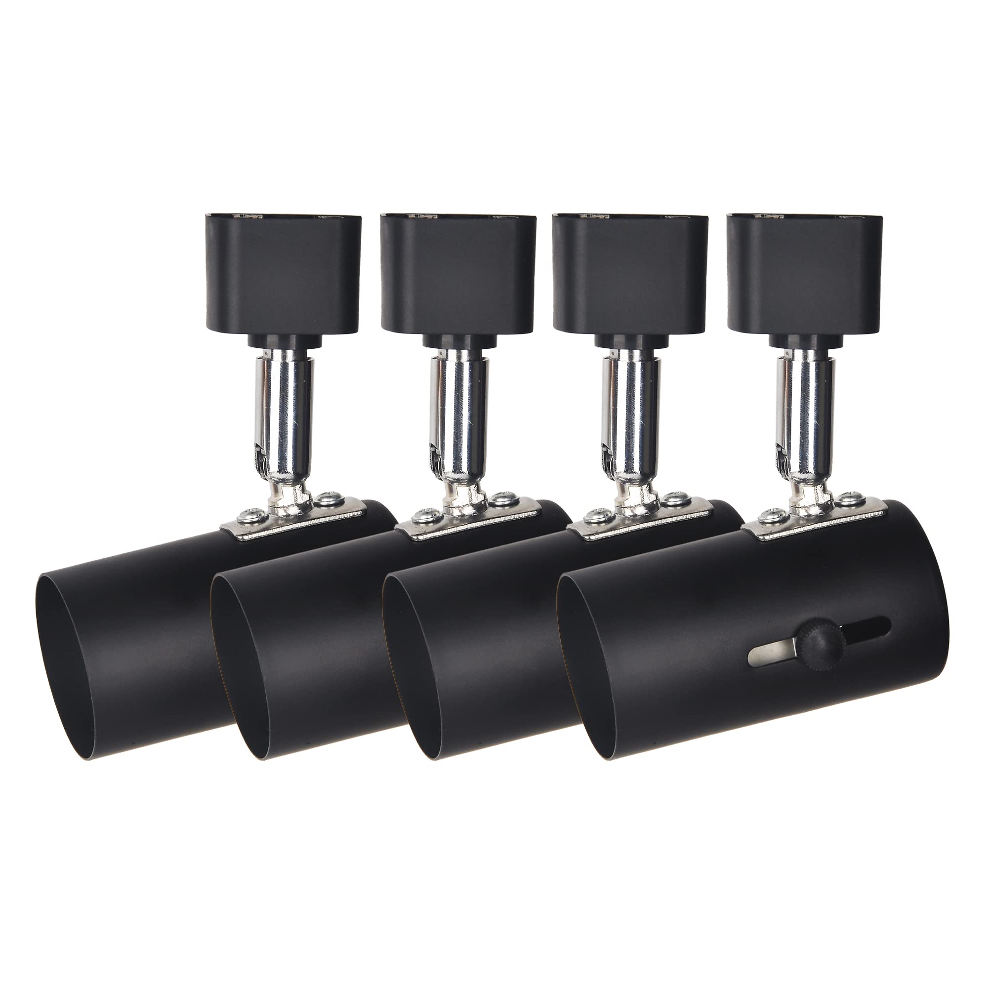 Photo 1 of SHILIHE H Type Black Universal line Voltage Track Lighting Heads E26(no Bulb),ETL Listed,4Pack