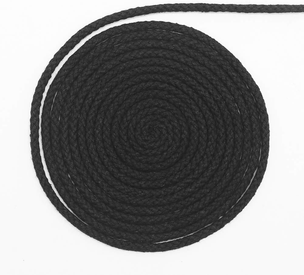 Tenn Well Macrame Cord, 5mm 165 Feet Cotton Braided Macrame Rope for Plant Hangers Wall Hangings DIY Crafts (Black) - Image 4