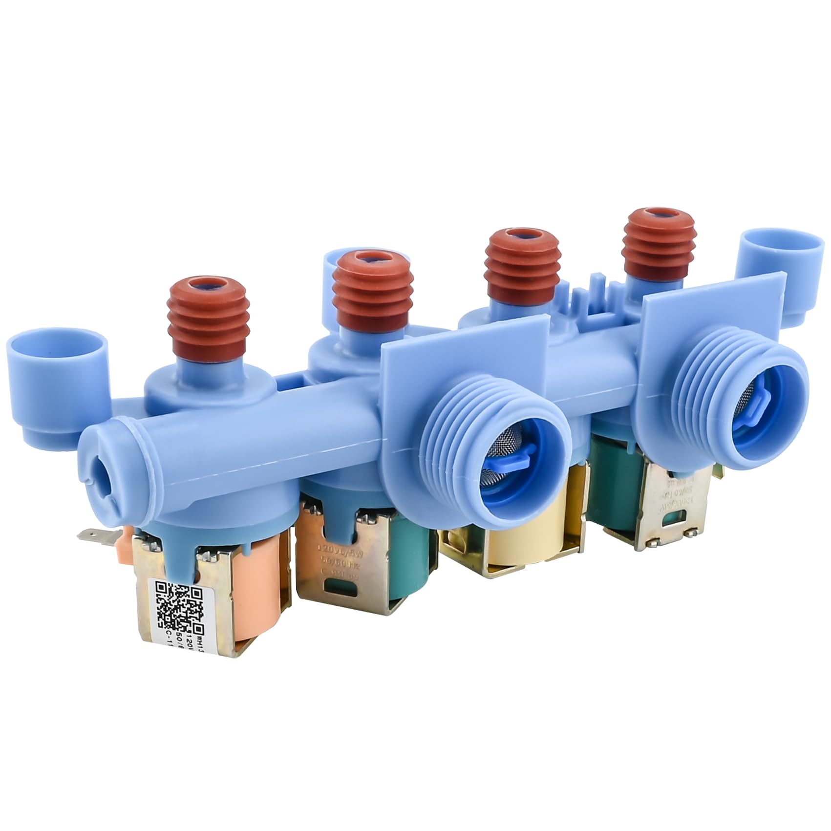 Photo 1 of WH13X26637, WH13X24058 Water Inlet Valve Compatible With GE Washers GTW680BSJ4WS, GTW680BSJ5WS, GTW685BPL0DG, GTW680BSJ6WS, GTW750CPL1DG, GTW720BSN0WS etc, Replace Number: WH13X26637-25PK, 4546358 etc
