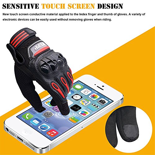 Riding Touch Screen Gloves,MeiLiio Unisex Full Finger Riding Gloves Bike Gloves Great for Cycling,Running, Rugby, Football, Hunting, Walking for Women and Men (L-Size)