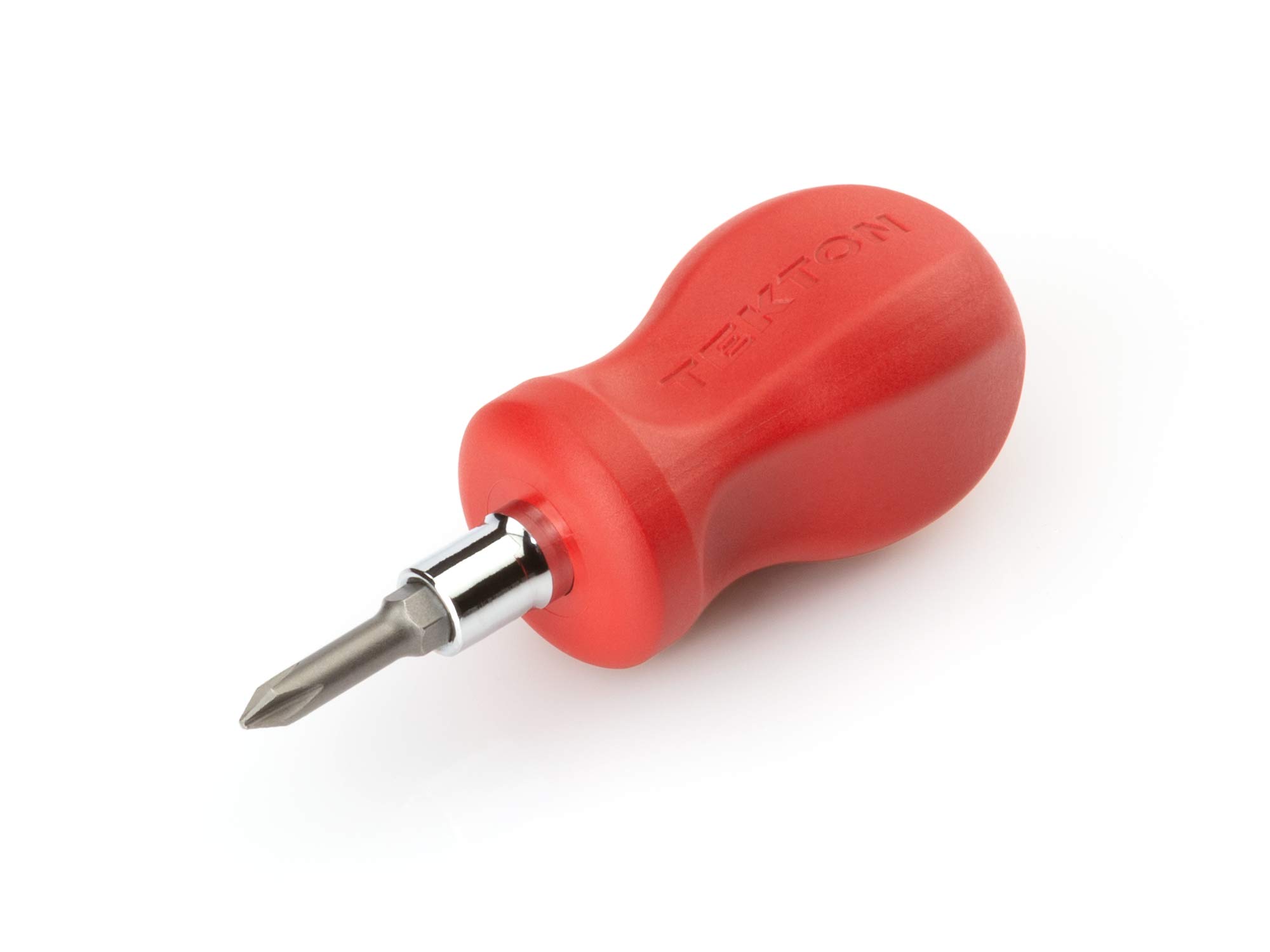 TEKTON 3-in-1 Stubby Phillips/Slotted Multi-Bit Driver (#1 x 3/16 in., Red) | DMT17001
